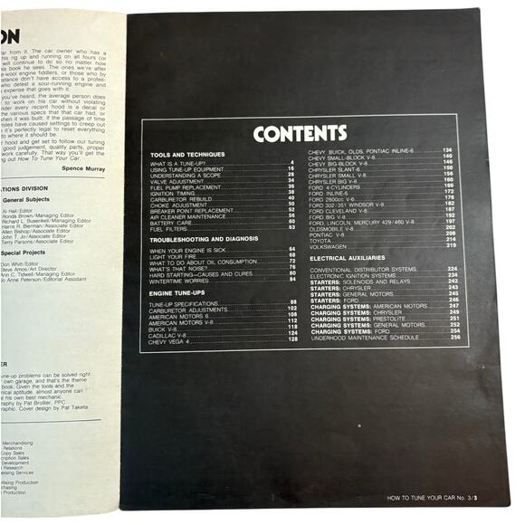 VTG 1972 Petersen's "Basic Auto Repair Manual" Softcover Book Car Maintenance - Picture 14 of 16